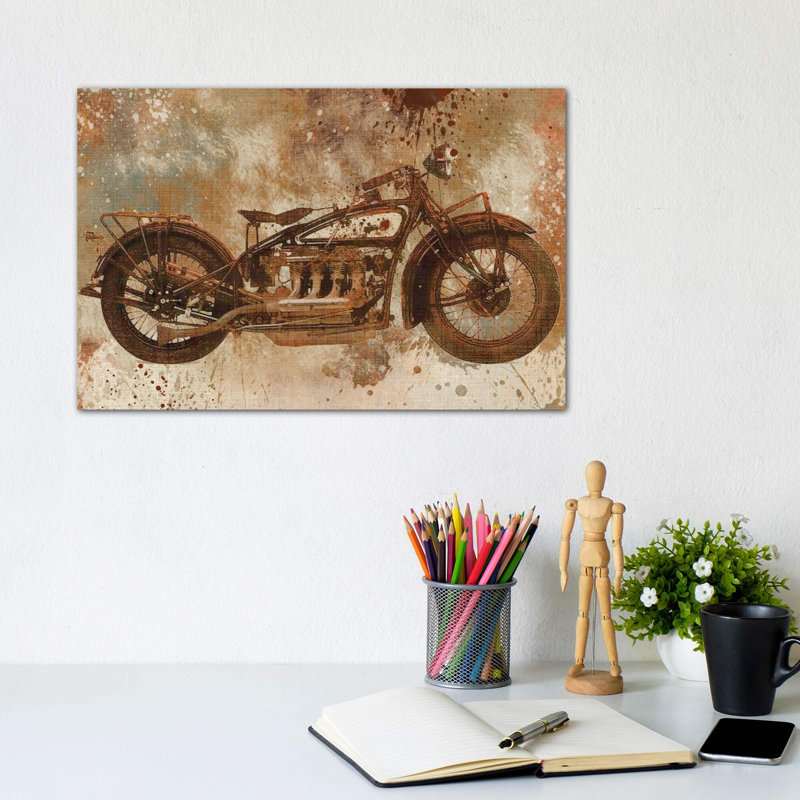 Live To Ride V by Carol Robinson - Wrapped Canvas Print, 20.32cm H x 30.48cm W x 1.91cm D