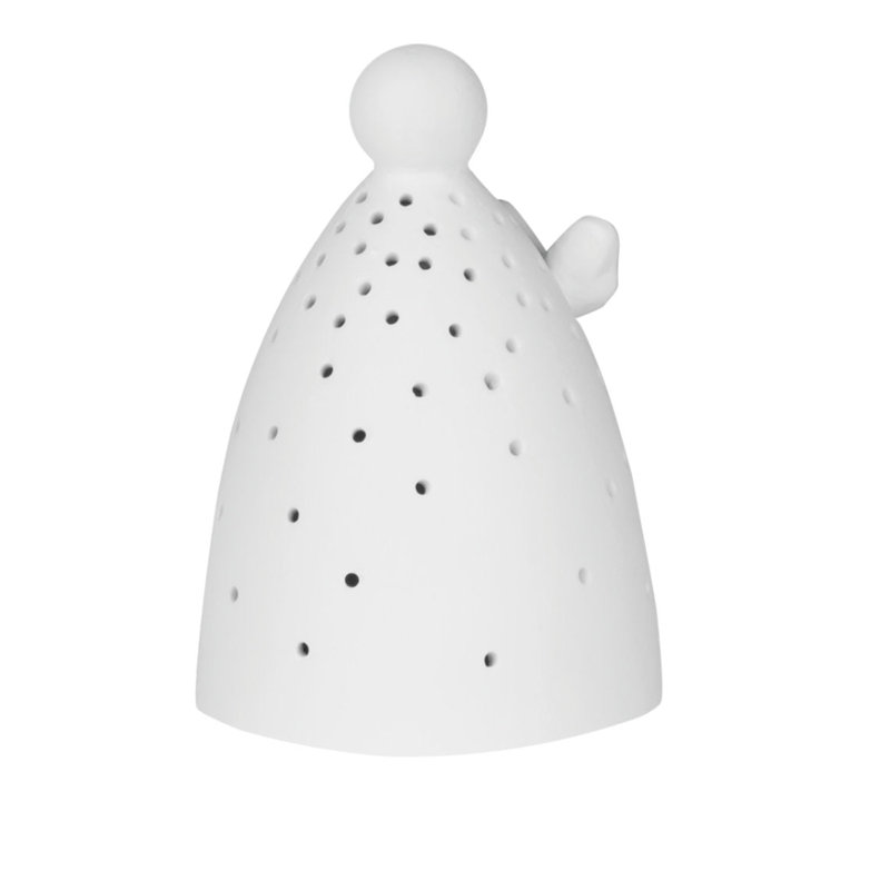 Mini anges de lumière Heavenly Light - DEL en porcelaine, H 3,20 po x l 2,20 po x P 2,20 po