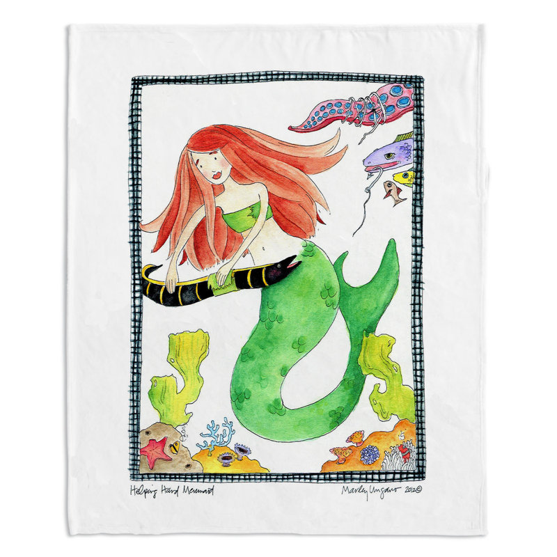  Couverture de sirène qui aide, 68 po x 80 po