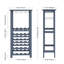 Antaja 20 Bottle Floor Wine Bottle & Glass Rack Grey