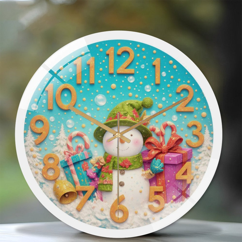 Horloge murale de Noël 12 po
