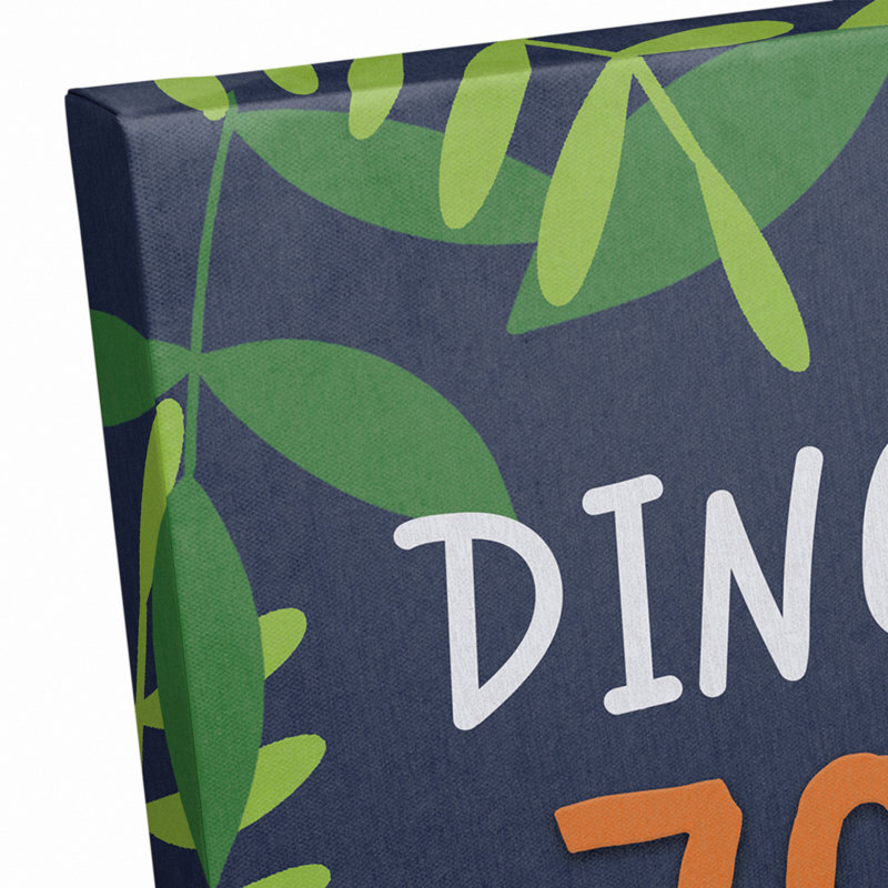 «Dinosaur Zone», reproduction sur toile, H 12 po x l 12 po x P 1,25 po