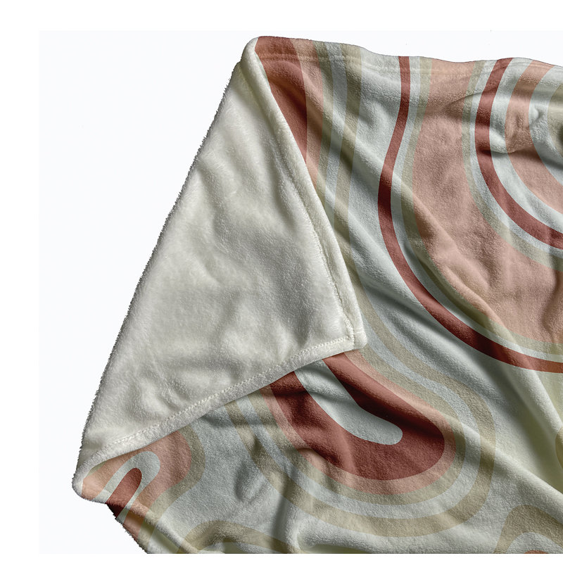Agate Spring Throw Blanket, 30" W x 39.75" L, Rusty Mauve