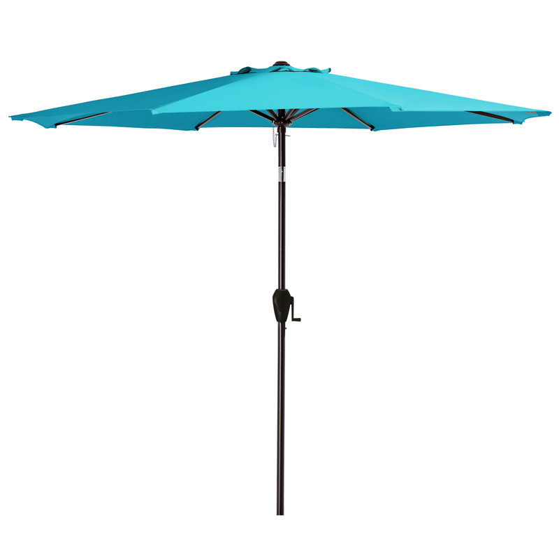 Parasol de marché inclinable Germar, Brun, H 86,4 po x l 90 po x P 90 po