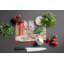 Chinese Crested Christmas Cookies Glass Cutting Board