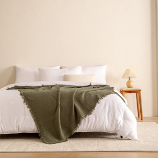 Organic Cotton Muslin Throw Blanket