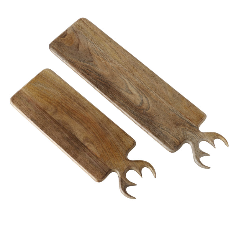 Whole House Worlds Mango Wood Cutting Board Set