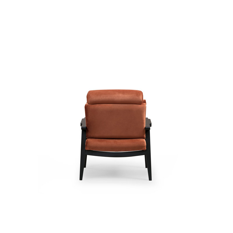 Fauteuil en polyester 33,07 po Brower, Cannelle