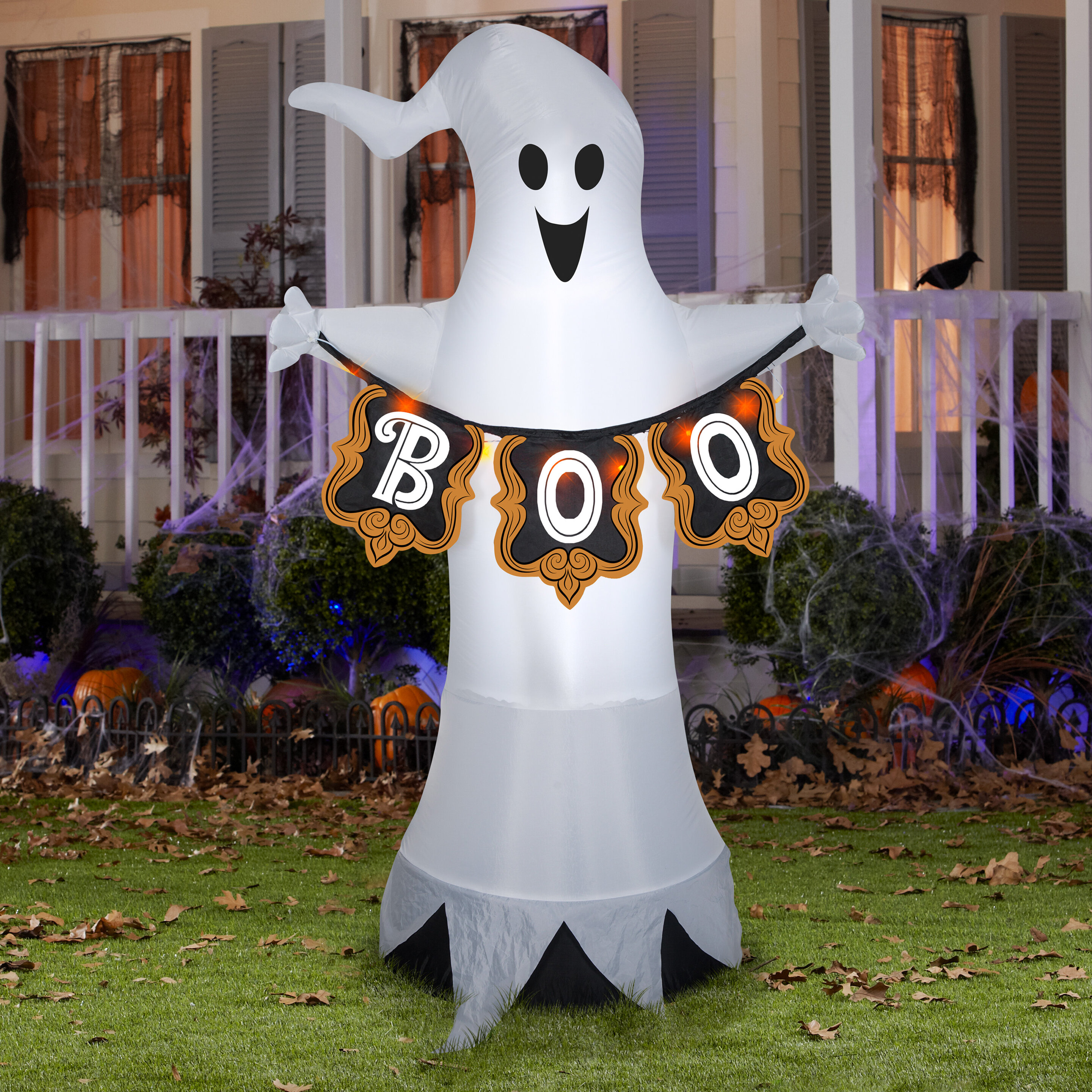 Gemmy Industries Display For Airblown Ghost Wboo Banner Wayfair Canada