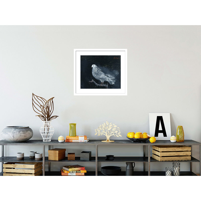«Pigeon on a Perch» par Pablo Picasso, impression giclée sur cadre, H 23,5 po x l 26,99 po