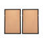 Décoration murale boîte ombre S / 2, 23,5 po x 1 po x 35,5 po