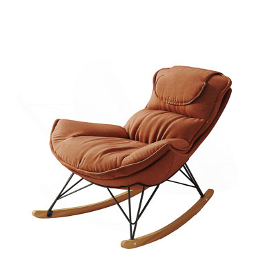Leisure sofa single rocking chair, light luxury sofa chair, balcony leisure area single chair, comfortable and breathable,detachable and washable seat cushion