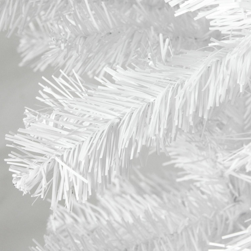 Arbre de Noël artificiel blanc à l'envers 5,5 pi x 38 po - non éclairé, H 5,5 pi