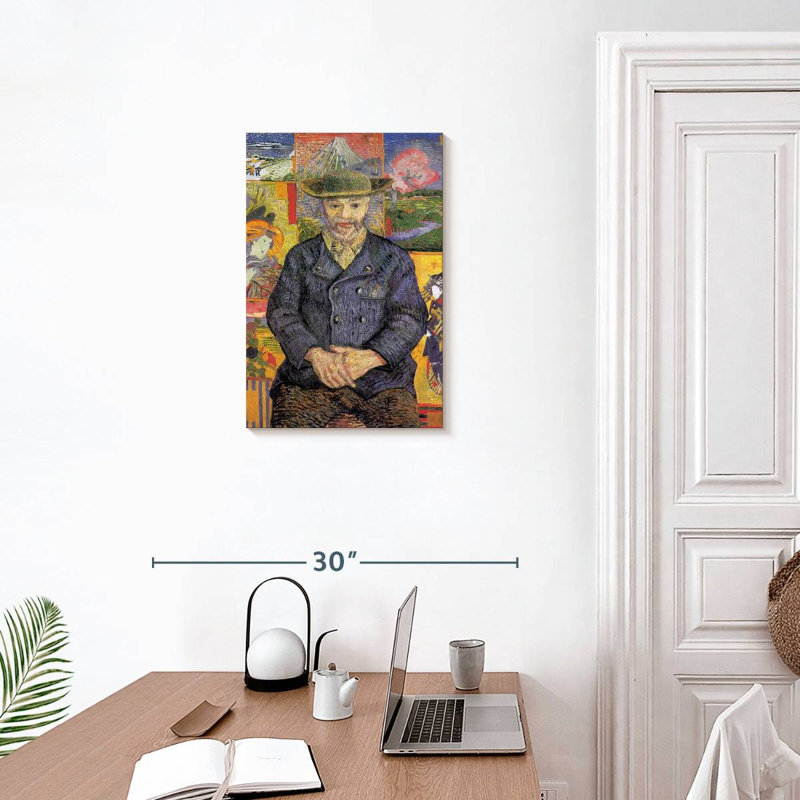 Portrait du Père Tanguy I 1887, H 24 po x l 16 po