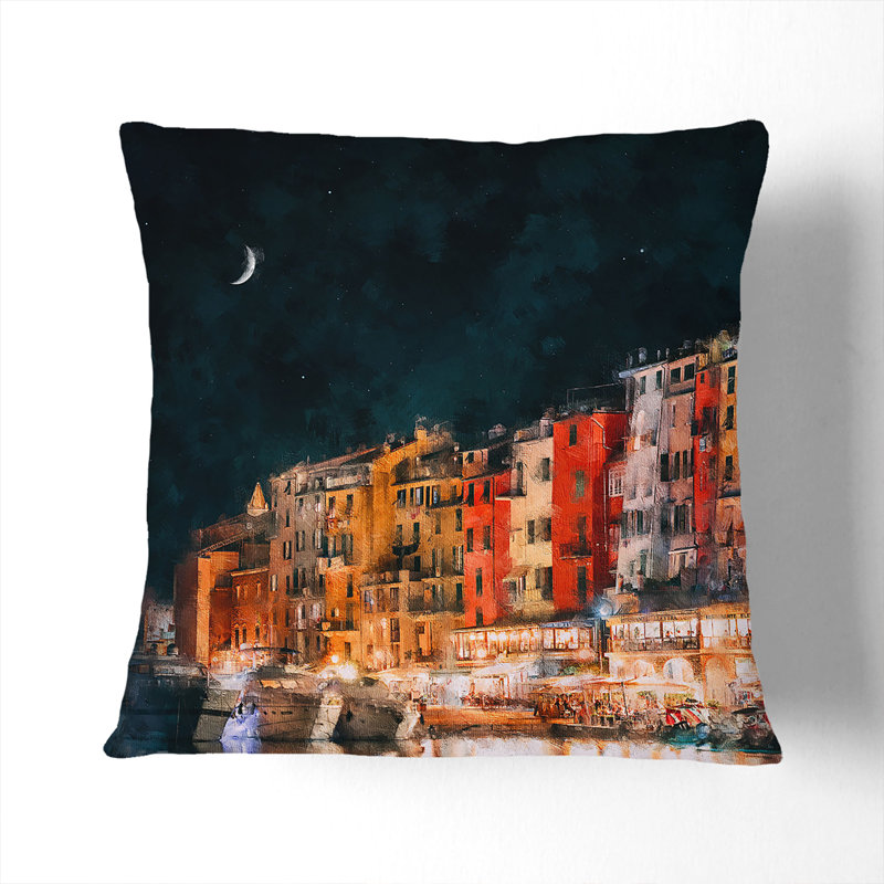 Square Cushion, 55cm H x 55cm W x 20cm D, Black