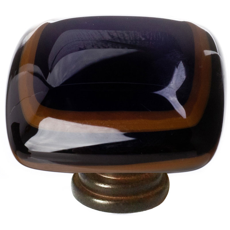 Stratum Square Knob, Woodland/Black , Oil Rubbed Bronze