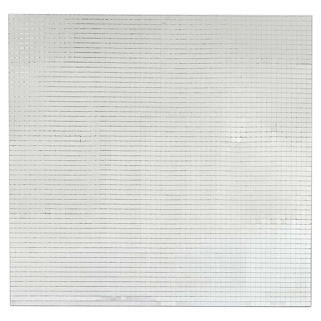 vidaXL Mirror Mosaic Tile Geometric with Mirror Silver Glass Decorative Home