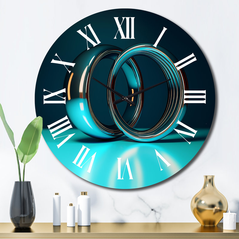 Horloge murale Quantum Entanglement Futuristic Bliss VI, Grand