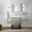 20,22 po Meuble-lavabo profond rustique, comptoir en marbre, robinet inclus et 28 comptoir de salle de bain 30 miroirs péruviens, réfléchissant
