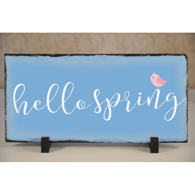 Plaque de jardin Daxton, Bleu, 2 trous pour suspension