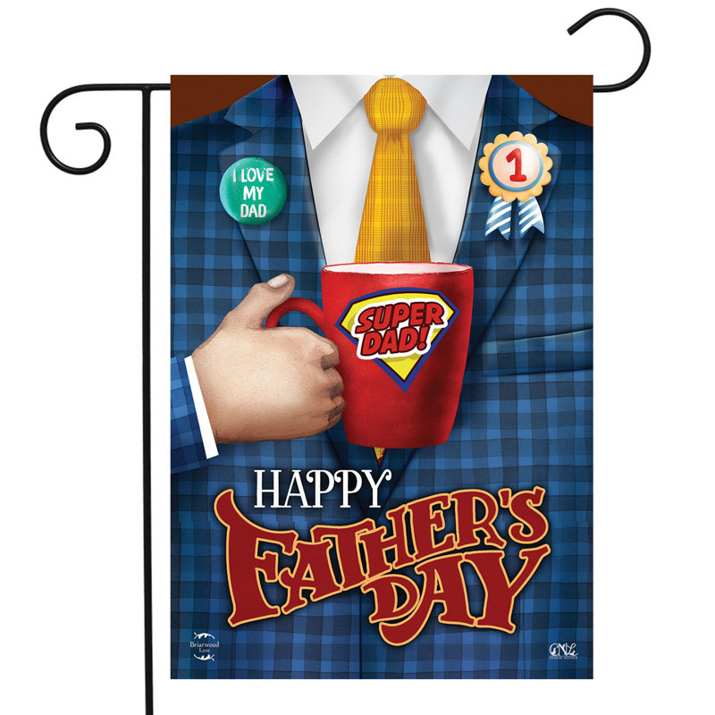 Drapeau de jardin Super Dad