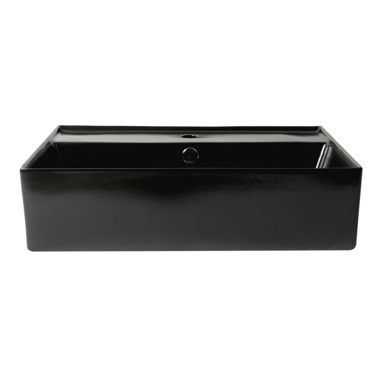 Alfi Brand 15.75'' Ceramic Rectangular Bathroom Sink with Overflow
