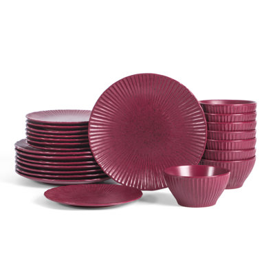Stone Lain Arlo 24-Piece Dinnerware Set Stoneware