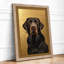 Labrador in Gold Modern Framed Art Print-129452118-129452115