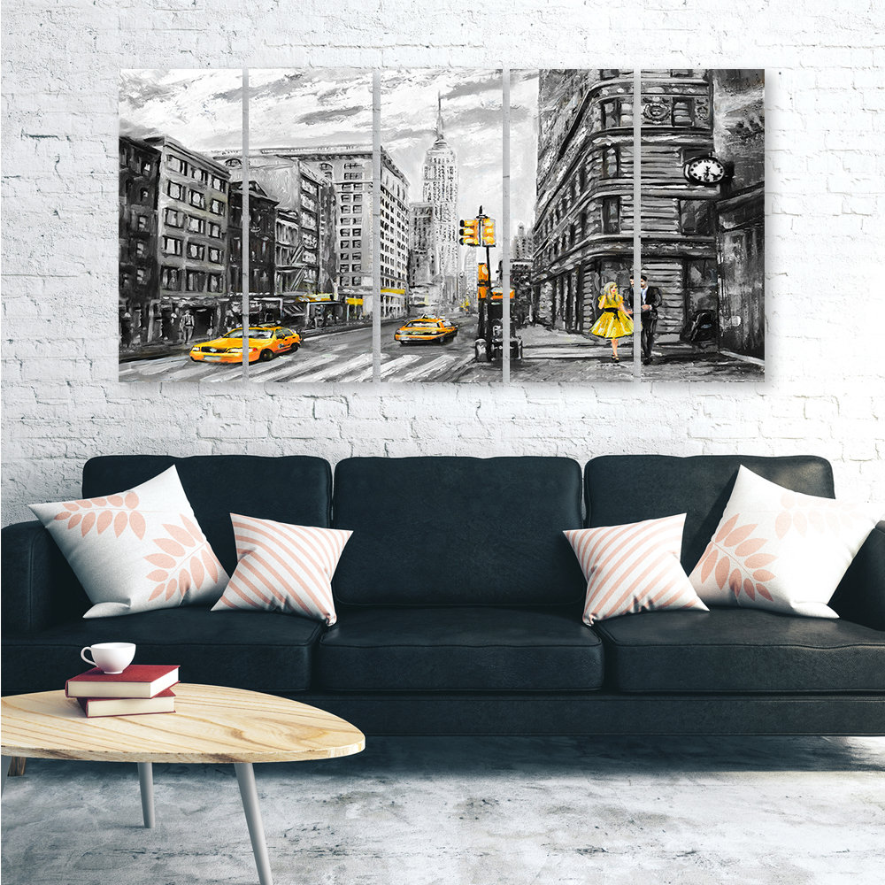 Leinwandbild New York Taxi USA Acryl