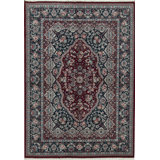 Jahan Wool Oriental Area Rug in Rust
