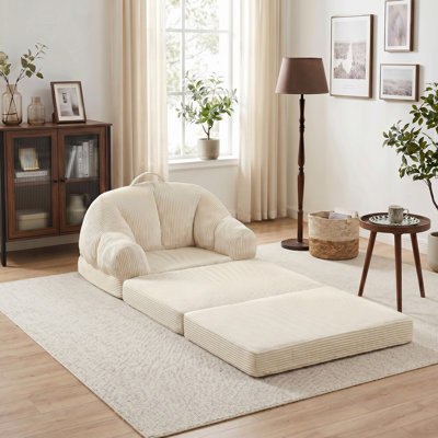 Fauteuil demi-tonneau rembourré d'appoint convertible