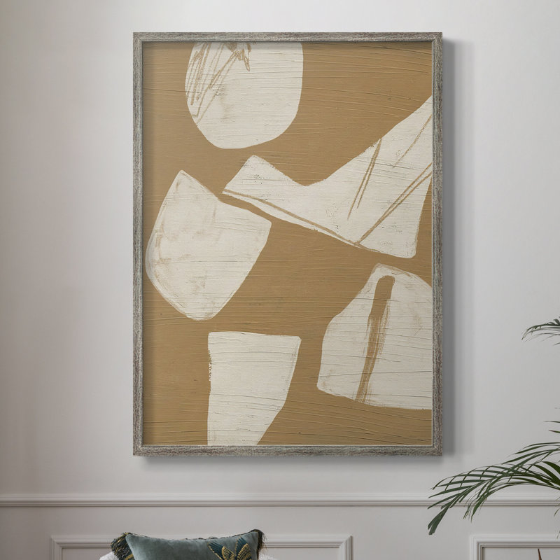 Piecemeal II Framed Print - Solid Wood, 11" H x 9" W