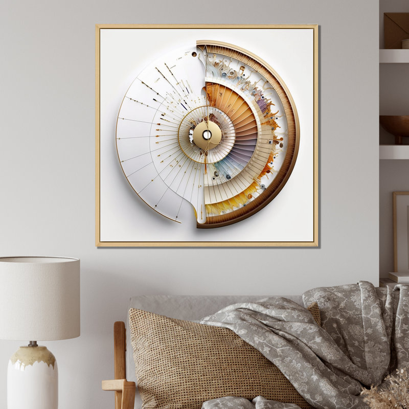 «Caclulation The Universe Spiral Illustration», reproduction sur toile, H 24 po x l 24 po x P 1 po, Cadre naturel flottant