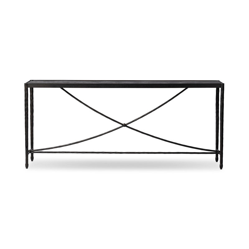 Jade Console Table-Hammered Bronze