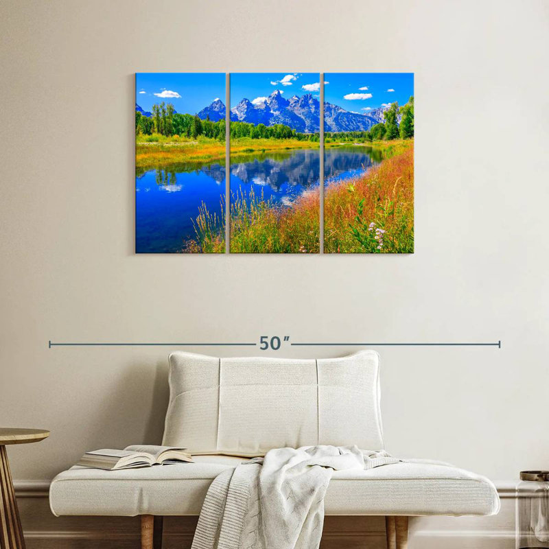 Alvord Grand Teton, fleurs sauvages, H 24 po x l 38 po