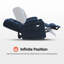 Petit fauteuil inclinable électrique à double moteur avec massage et chaleur, appui-tête réglable-1184269827