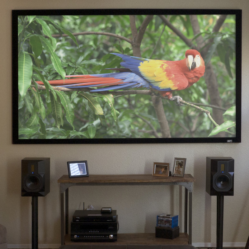 Elite Screens Fixed Frame Projector Screen Projector Screen, 320" Diagonal 4:3