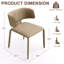 Chaise d'appoint rembourrée en cuir avec siège rembourré et siège en cuir Saddle-1474168134-1474168191