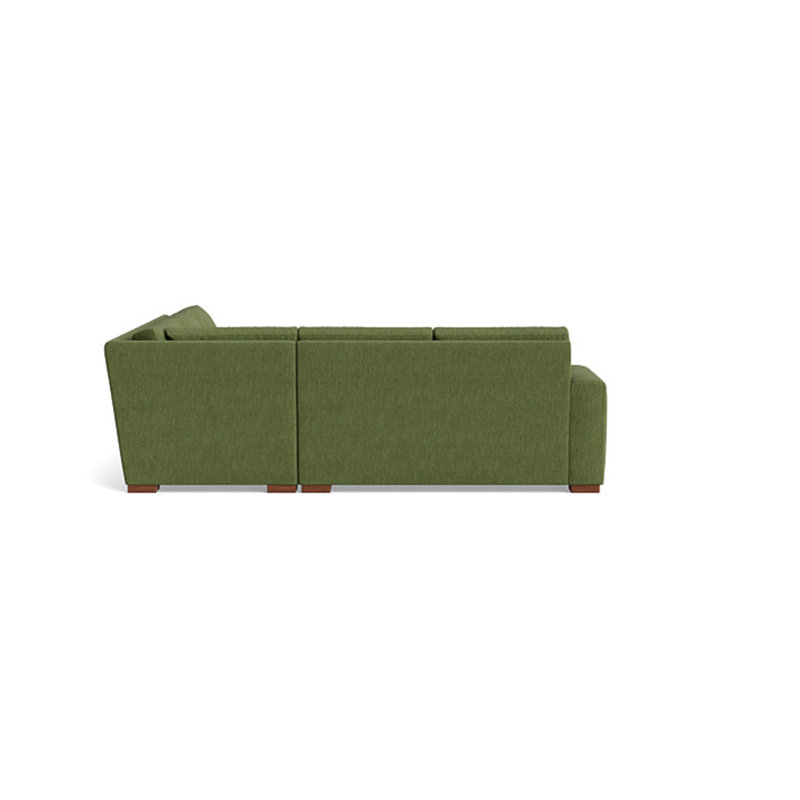 Couch Potato Sectional, Right Hand Facing, Performance Weave - Basil