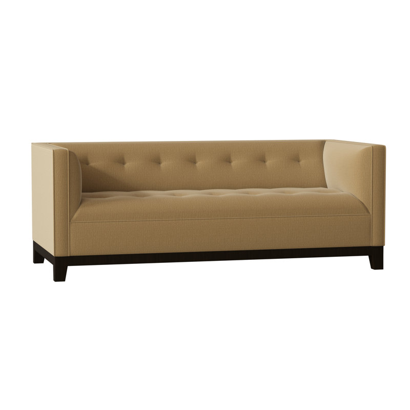 Aldo Upholstered Sofa, Natural, Key Willow, 95 Inches