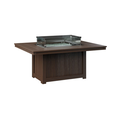 Berlin Gardens Donoma Rectangular Fire Pit Table