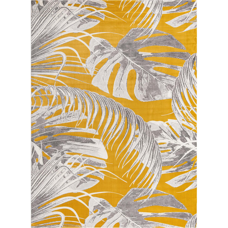 Floral Indoor Rug, Rectangle 9' x 12'