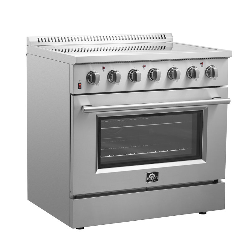 Galiano 36-inch Electric Range Stainless Steel, 5 Elements, 5.36 cu.ft. with Air Fryer