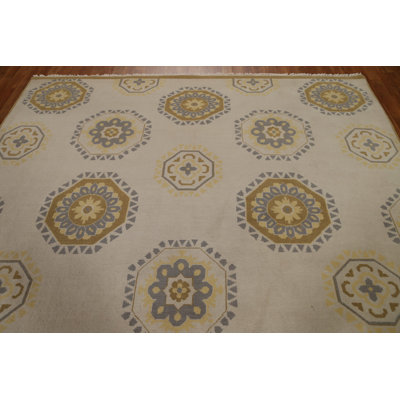 Tapis moderne en laine Gabbeh fait à la main 8 x 11