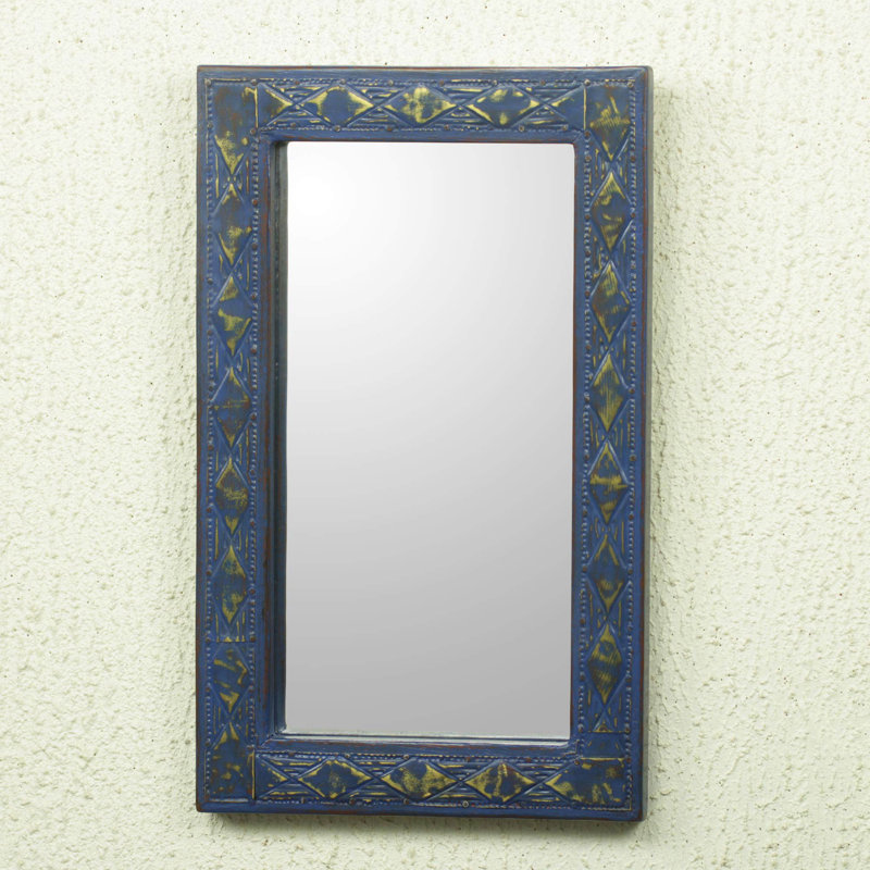 Khadeeja Wood Flat Wall Mirror