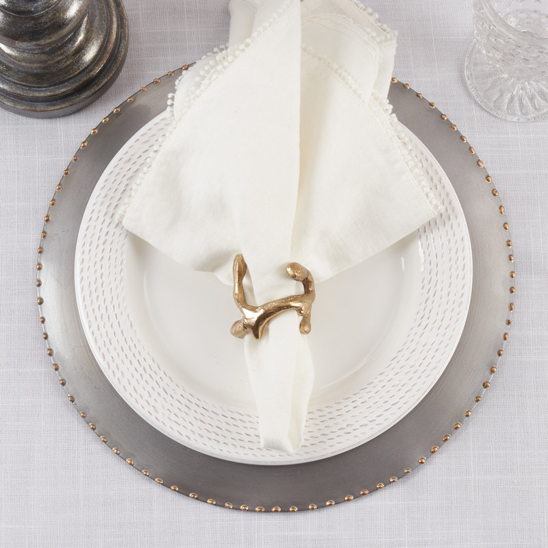 Napkin Ring Collection Metal Napkin Ring, Gold