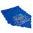 Blue Hanukkah Menorah Embroidered Table Runner