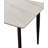 Dining Table Table 55" Rectangular White Kitchen Table With Porcelain Table Top And Metal Legs (Only Tables, No Chairs)