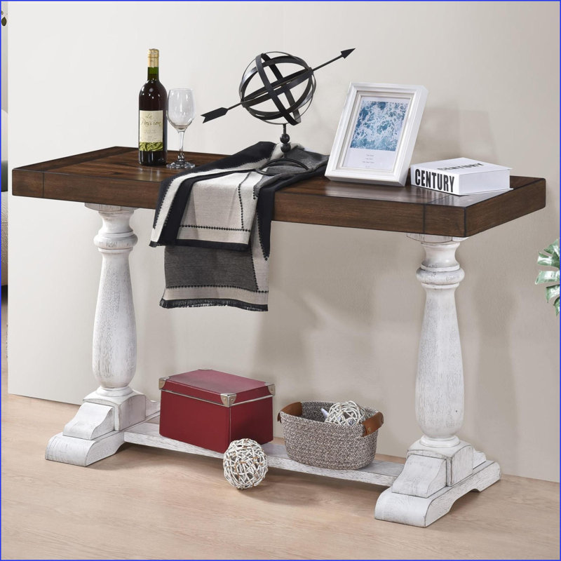 Table basse Bohemian Rattan Tablette inférieure - peu encombrante pour les petits salons