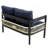 Multi-Person Outdoor Iron Sofa Set With A Table, Rattan Decoration, Waterproof, Rust-Proof, Suitable For Garden, Lawn Use-173797354